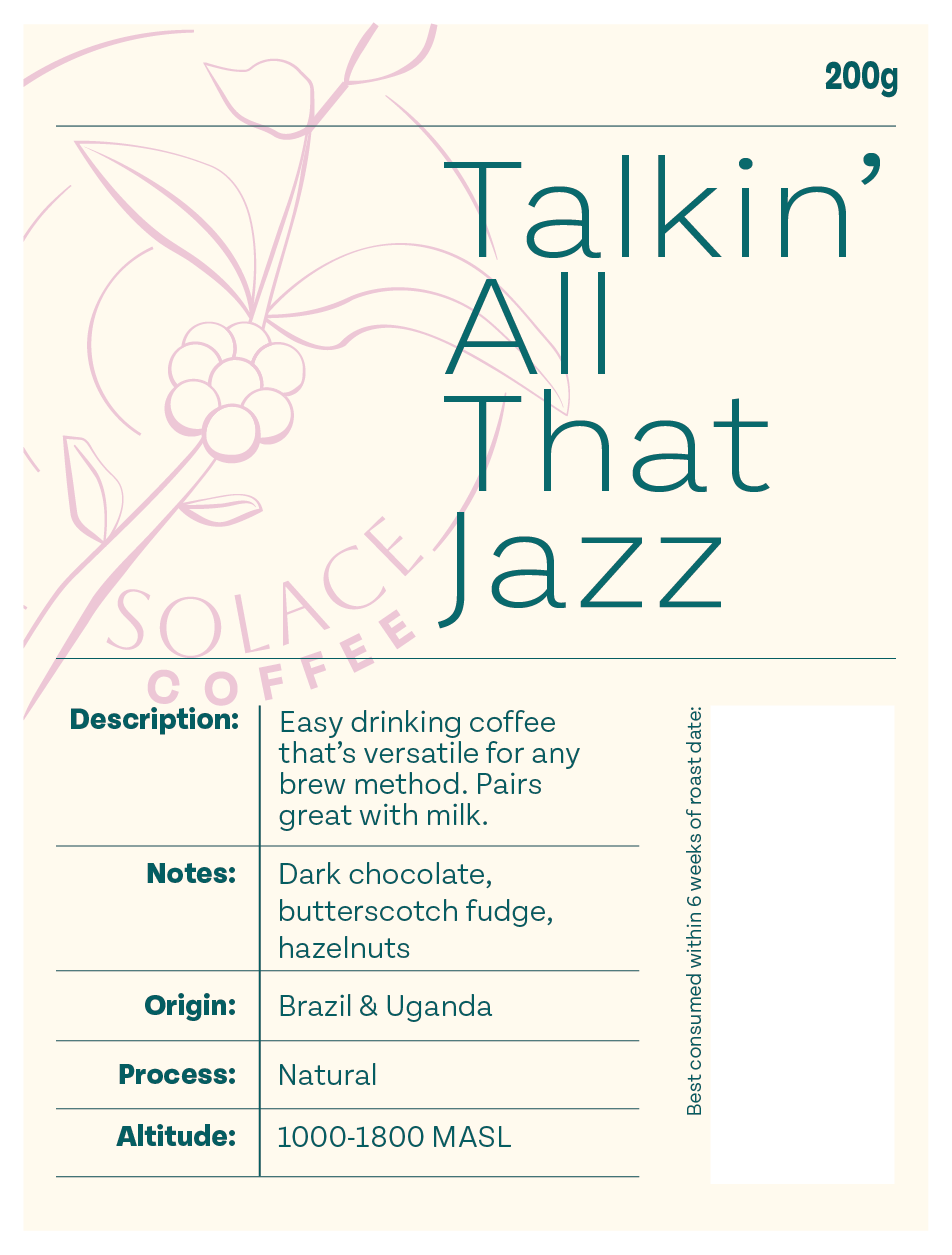 Talkin’ All That Jazz – Brazil & Uganda Blend (200g)