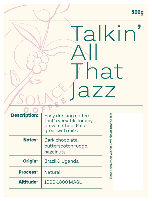 Talkin’ All That Jazz – Brazil & Uganda Blend (200g)